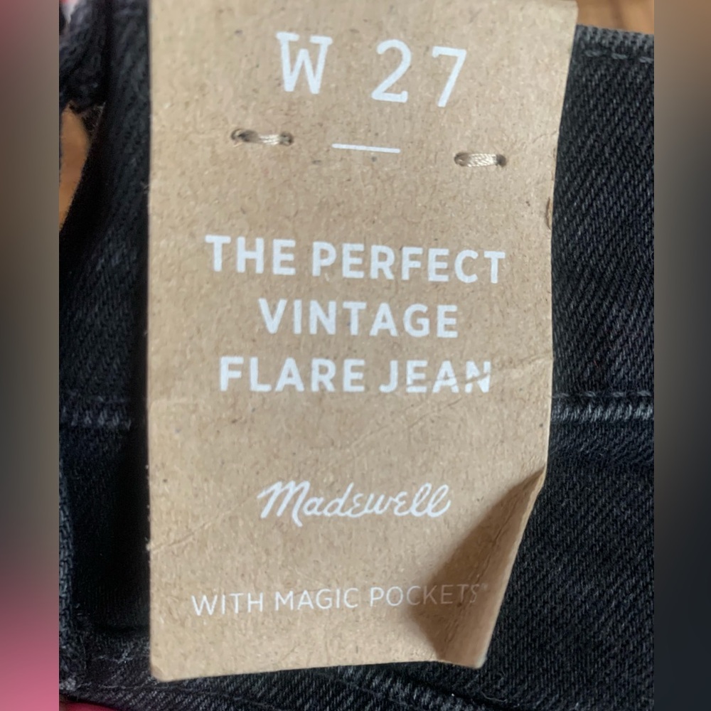 NEW Madewell The Perfect Vintage Flare Jean in Sherborn Wash, 27 - Picture 3 of 5